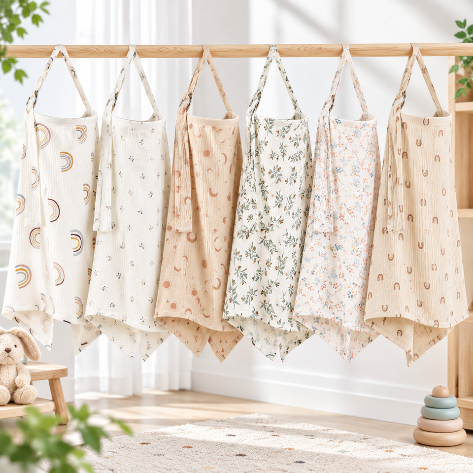 NurseEase – Praktisch & Comfortabel – Katoenen Borstvoedingsdoek voor Mama en Baby
