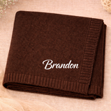 Personalized Baby Blanket – Zacht & Uniek – Katoenen Gepersonaliseerd Geborduurde Deken