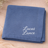 Personalized Baby Blanket – Zacht & Uniek – Katoenen Gepersonaliseerd Geborduurde Deken