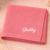 Personalized Baby Blanket – Zacht & Uniek – Katoenen Gepersonaliseerd Geborduurde Deken