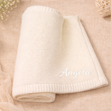 Personalized Baby Blanket – Zacht & Uniek – Katoenen Gepersonaliseerd Geborduurde Deken