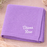 Personalized Baby Blanket – Zacht & Uniek – Katoenen Gepersonaliseerd Geborduurde Deken