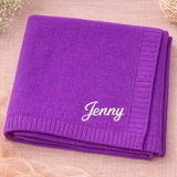 Personalized Baby Blanket – Zacht & Uniek – Katoenen Gepersonaliseerd Geborduurde Deken