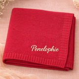 Personalized Baby Blanket – Zacht & Uniek – Katoenen Gepersonaliseerd Geborduurde Deken