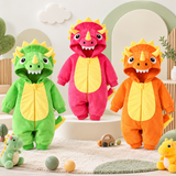 TinyDino – Warm & Speels – Baby Dieren Onesie met Dinosauruscapuchon