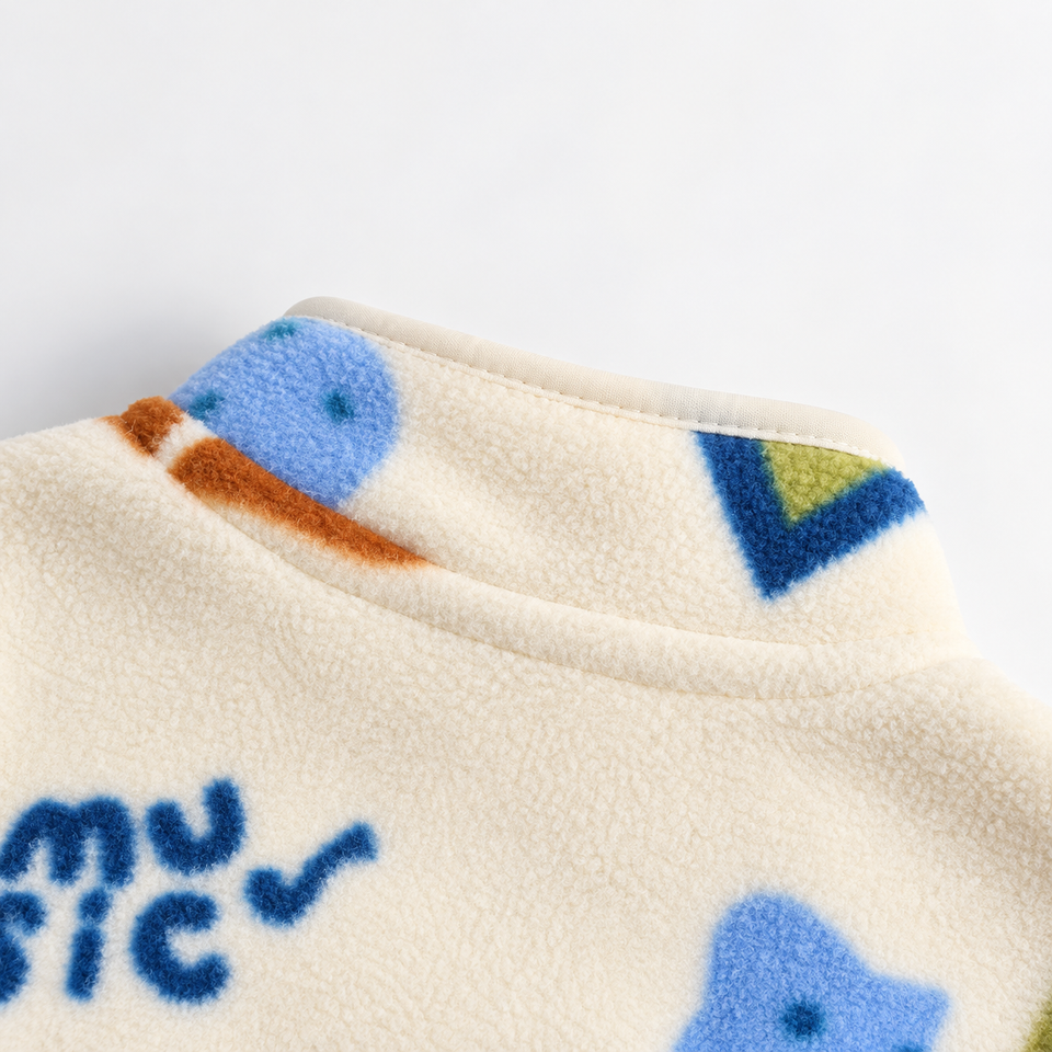 CozyFleece – Zacht & Speels – Warme Kinderjas met Cartoonprint