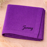 Personalized Baby Blanket – Zacht & Uniek – Katoenen Gepersonaliseerd Geborduurde Deken
