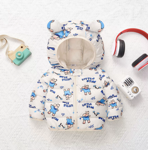 Mini Fashion™ - Polyester winterjas met Capuchon