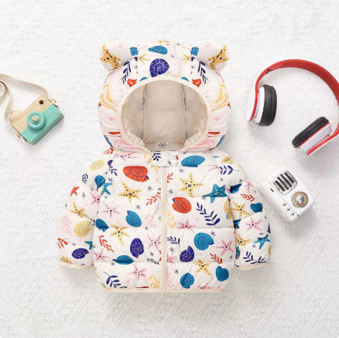 Mini Fashion™ - Polyester winterjas met Capuchon