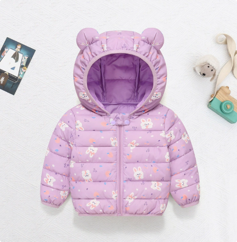 Mini Fashion™ - Polyester winterjas met Capuchon