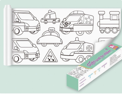ColoringPaper™ - Laat de creativiteit in je kleine los! - XXL Kleurplaat