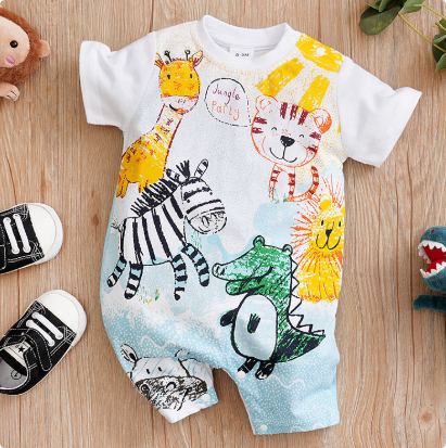 Mini Fashion™ - Comfort Voor Elke Nacht - Pyjama Bodysuit korte mouwen