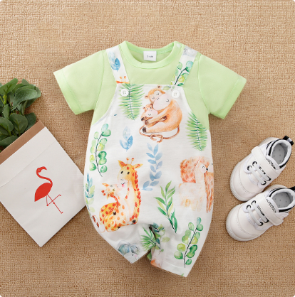 Mini Fashion™ - Comfort Voor Elke Nacht - Pyjama Bodysuit korte mouwen