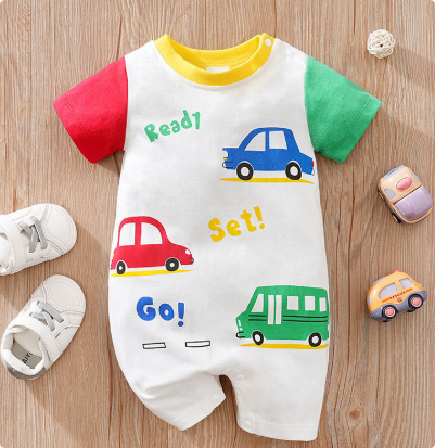 Mini Fashion™ - Comfort Voor Elke Nacht - Pyjama Bodysuit korte mouwen