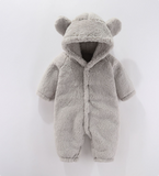 Mini Fashion™ - Met Capuchon - Fleece Romper