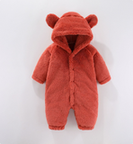 Mini Fashion™ - Met Capuchon - Fleece Romper