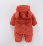 Mini Fashion™ - Met Capuchon - Fleece Romper