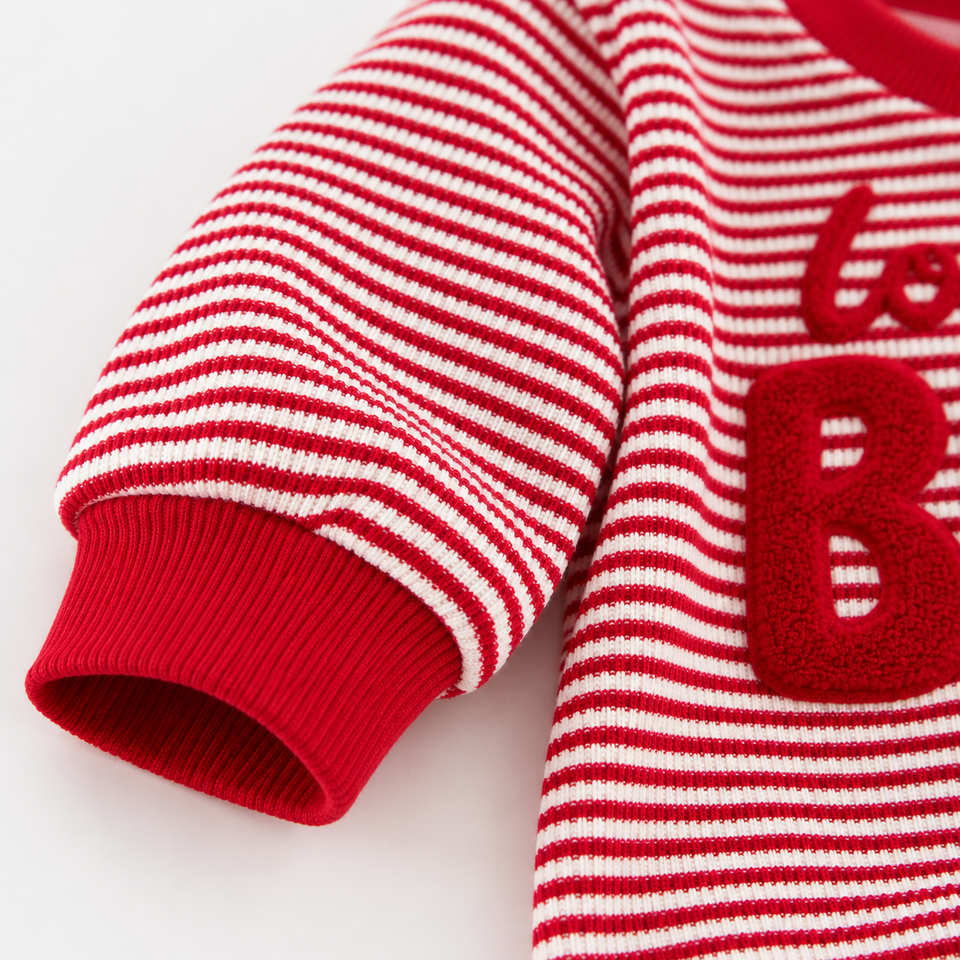 LittleLove – Lief & Comfortabel – Baby Romper met Geborduurde Print