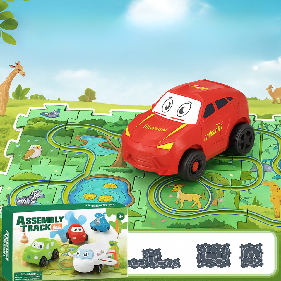 Car Track™ - Bouw, speel en ontdek - Speelgoedautoset