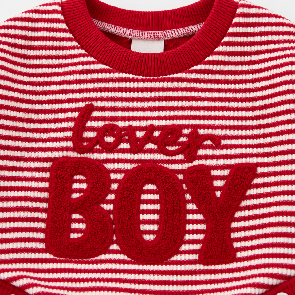 LittleLove – Lief & Comfortabel – Baby Romper met Geborduurde Print