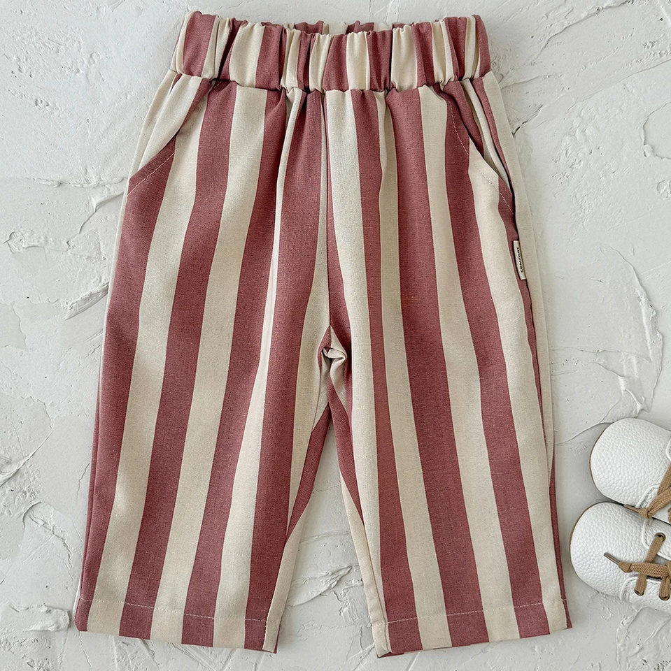 SoftStripe – Zacht & Comfortabel – Baby Broek met Gestreept Design