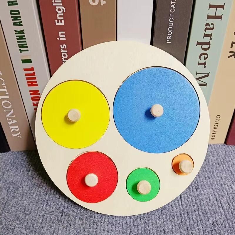 Woods™ - Peuterpuzzel Plezier - Geometrische Montessori Vormen Puzzel