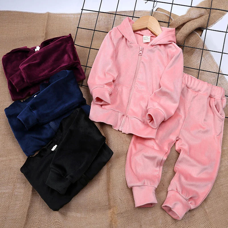 Kids Tales – Warm & Comfortabel – Velvet Trainingspak voor Kinderen