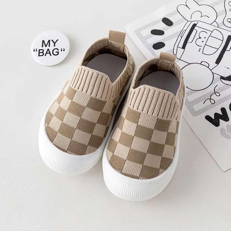 Mini Fashion™ - Geblokt patroon - Flexibele Instapschoen