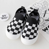 Mini Fashion™ - Geblokt patroon - Flexibele Instapschoen
