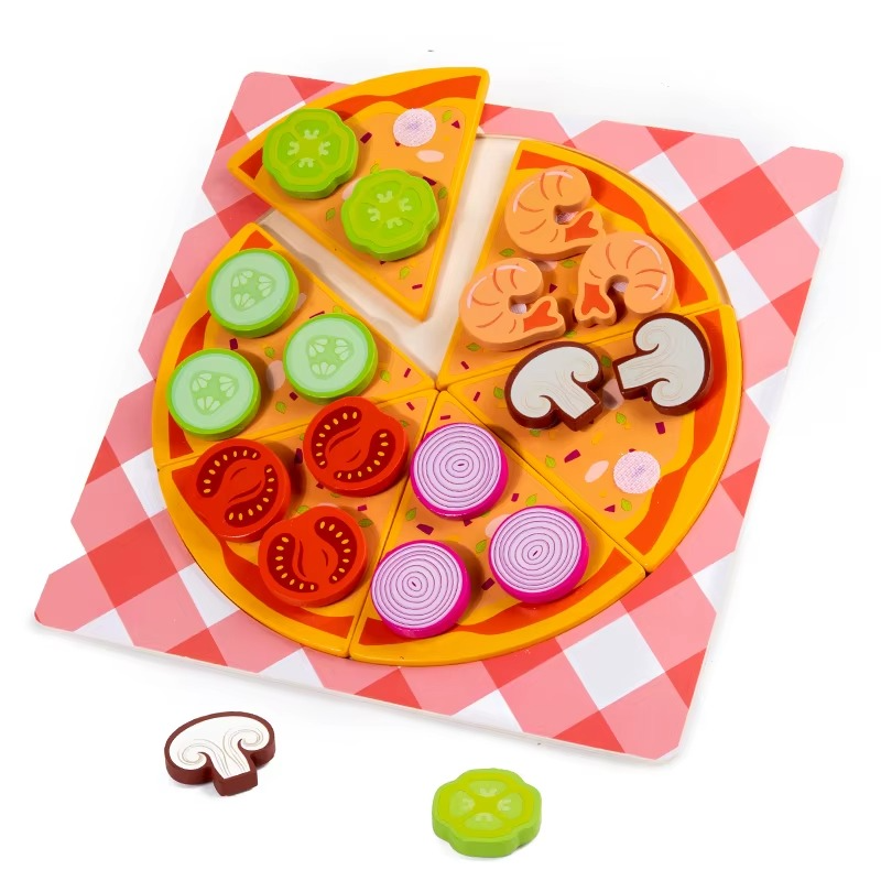 Woods™ - Stimuleer Creativiteit & Motoriek - Kinder Pizza & Koekje Set