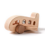 Woods™ - Bevorder Creativiteit & Motoriek - Houten Montessori Vliegtuig Speelgoed