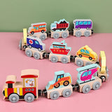 Tiny Express™ – Kleuren & Vormen - Houten Treinspeelgoed