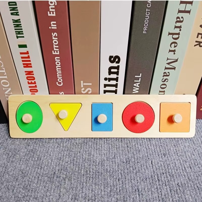 Woods™ - Peuterpuzzel Plezier - Geometrische Montessori Vormen Puzzel