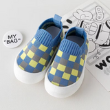 Mini Fashion™ - Geblokt patroon - Flexibele Instapschoen