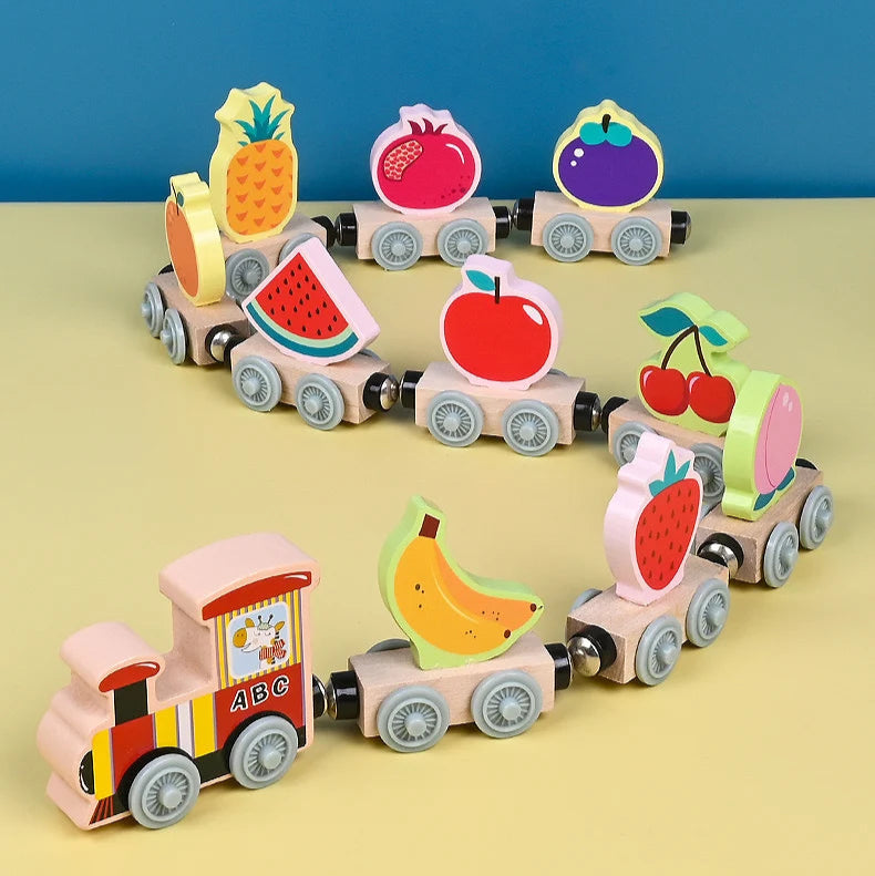 Tiny Express™ – Kleuren & Vormen - Houten Treinspeelgoed