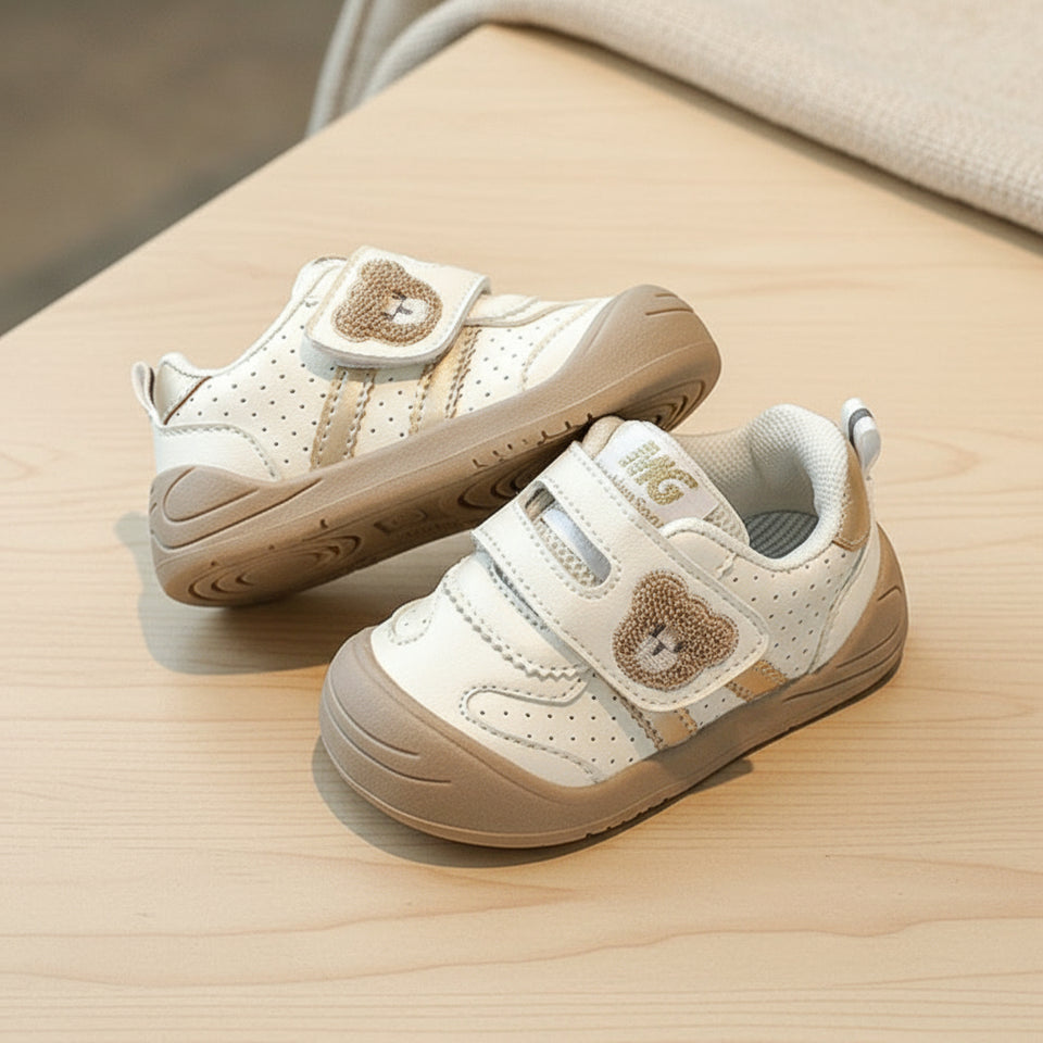 KinderMove – Stevig & Soepel – Klittenband Sneakers met berenmotief