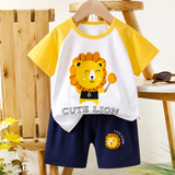 Mini Fashion™ - Leeuw opdruk - Jongens Zomerset