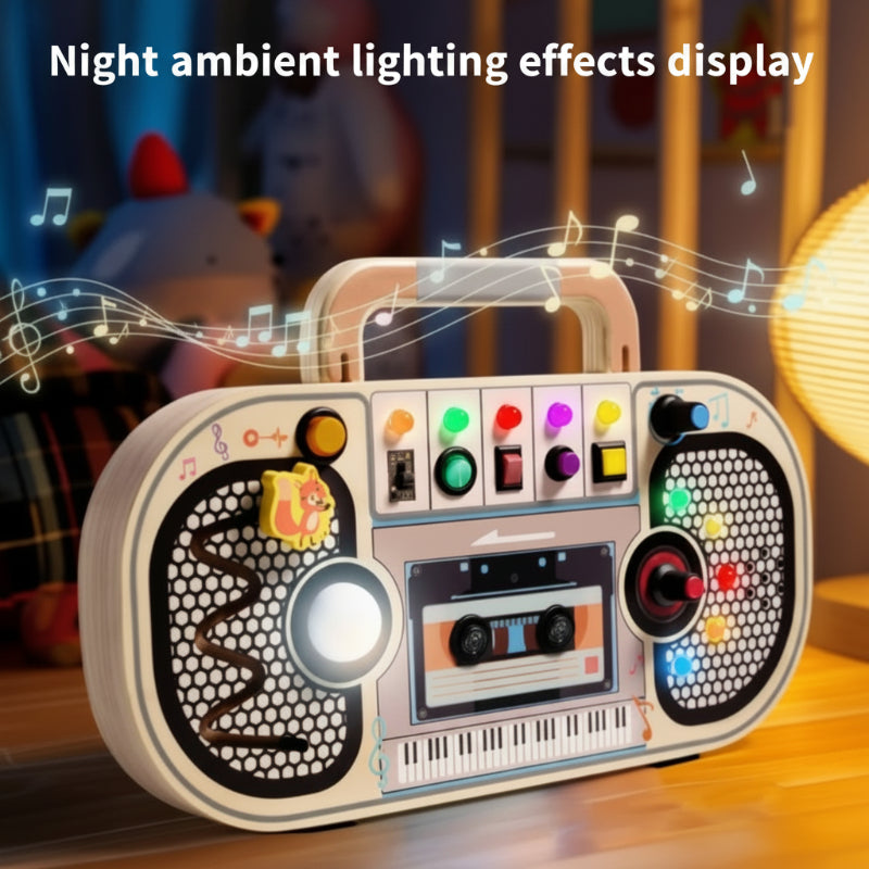 Wooden Busy Board – Motoriek & Interactief – Activiteiten Muziek Bord