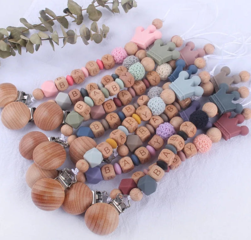 Personalized Pacifier Chain – Veilig & Stijlvol - Gepersonaliseerde fopspeenketting