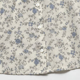 Vine Print Blouse – Licht & Schattig – Kinder Blouse met pofmouwtjes