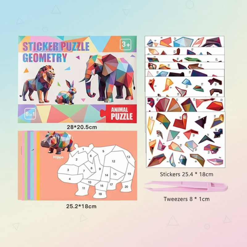 3D Sticker Puzzle – Creatief & Leerzaam – Geometrische 3D puzzel