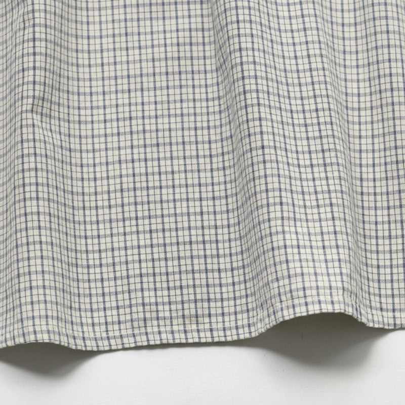 Check Dress – Zacht & ademend – Klassieke Kraag met pofmouwen