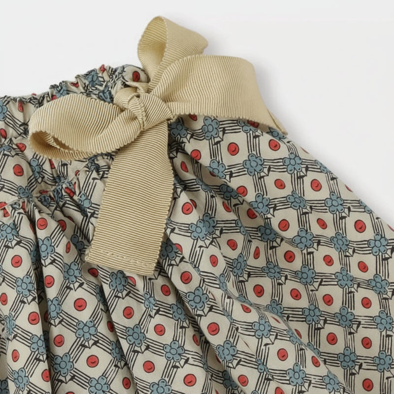 Matching Set – Comfortabel & Madelief-print – Bloomer, Rok & Blouse