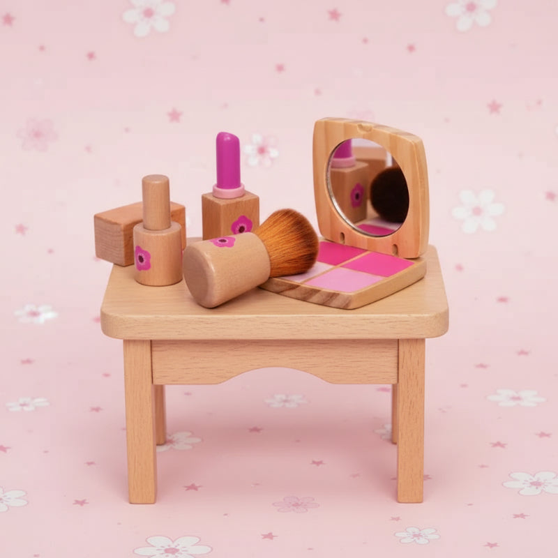 Wooden Makeup Play Set – Creatief & Rollenspel – Houten Make-up Set