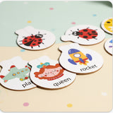 Wooden Letter Matching Game – Leren & Spel – Alfabet Puzzel