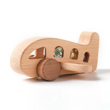 Woods™ - Bevorder Creativiteit & Motoriek - Houten Montessori Vliegtuig Speelgoed