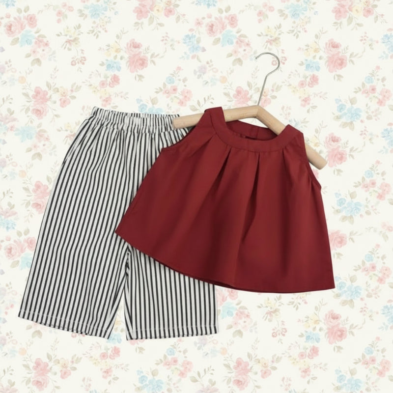 Sleeveless Tops & Pants – Zacht & Stijlvol – Kinder Kleding Zomer Set