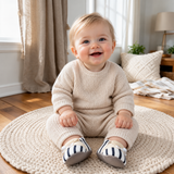 TinyToes – Zacht & Warm – Baby Eerste Schoentjes met Gestreept Design
