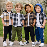 Boys Checkered Outfit – Trendy en comfortabel – Geruite Kinderkleding set