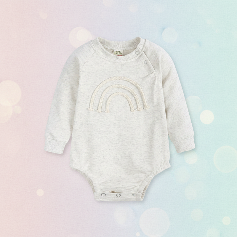 SnuggleHue – Zacht & Comfortabel – Regenboog Baby Rompertje